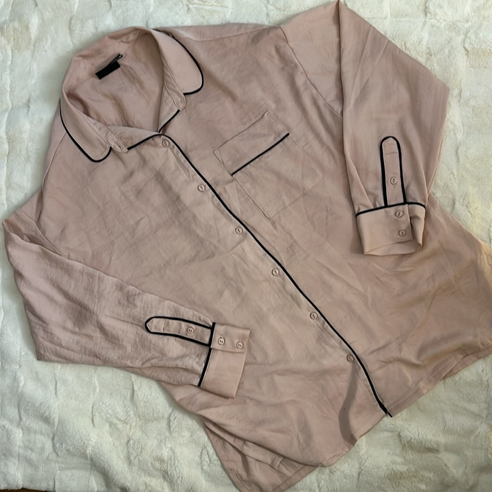 UO Out From Under Pajama Blouse - Picture 3 of 3